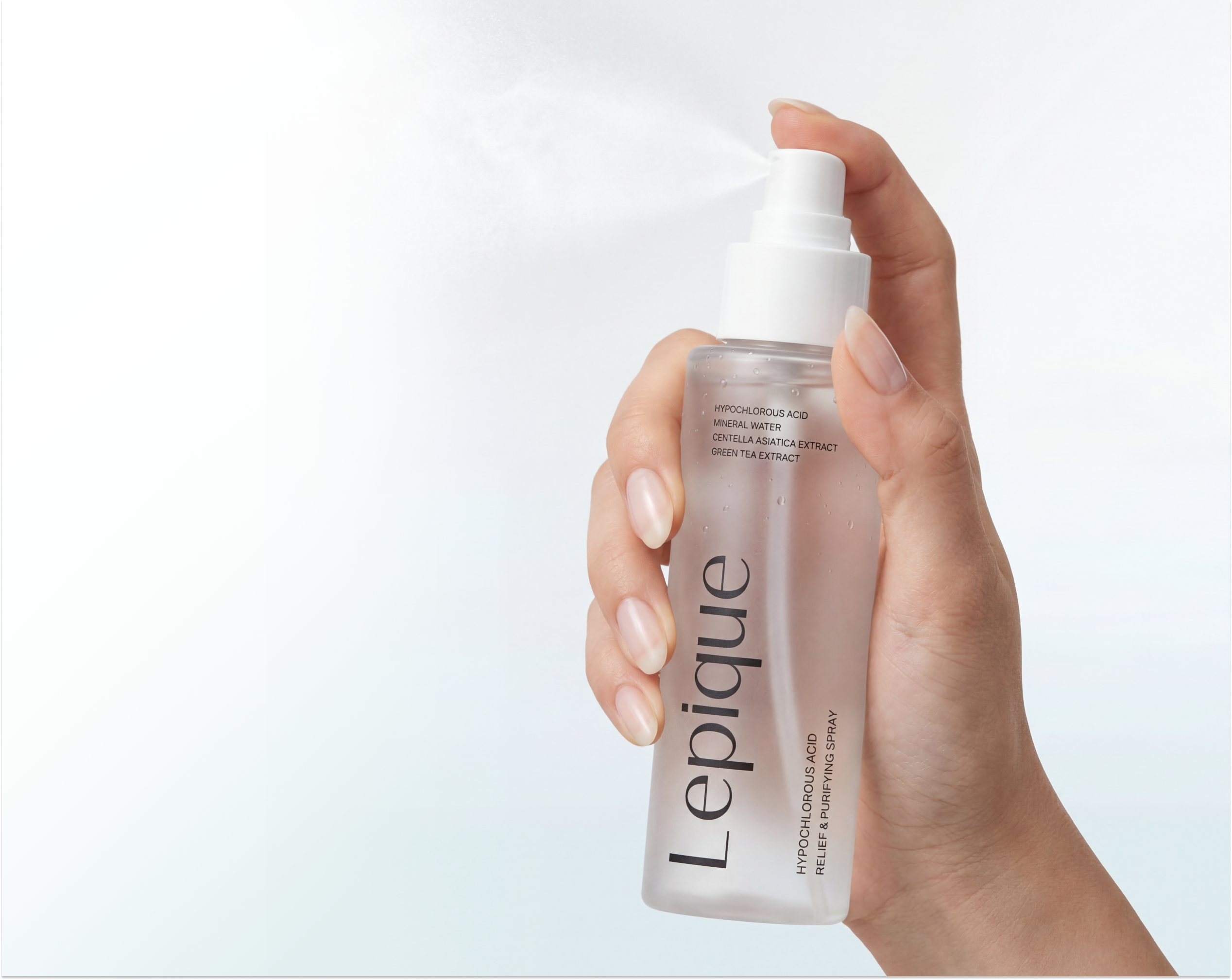 Lepique HOCl mist spray expressing daily purity and comfort